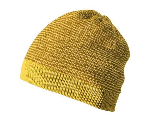 Wollen beanie - curry