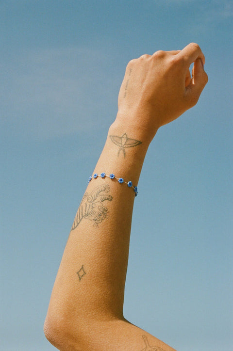 Fiori armband - blue