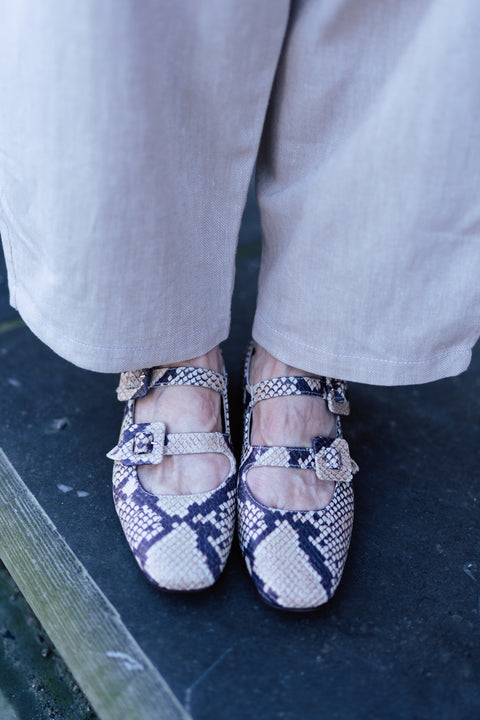 Loafers BABY 'Glamour Col' - patroon van slangenleer