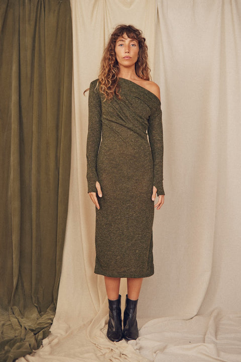Jurk - Khaki green