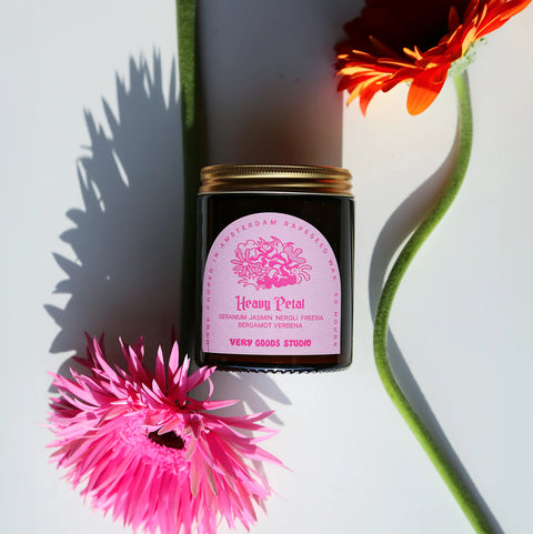 Geurkaars - heavy petal (bergamot & verbena)