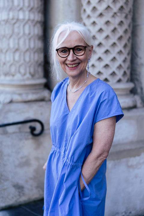 Glyzinia halsketting N°1 - lichtblauw