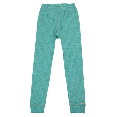 Legging uit wol - groen