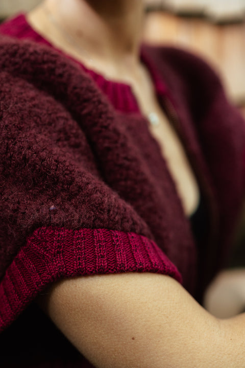 Mouwloze vest - Burgundy purple