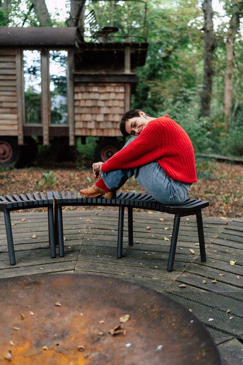 Cardigan - Rooting red