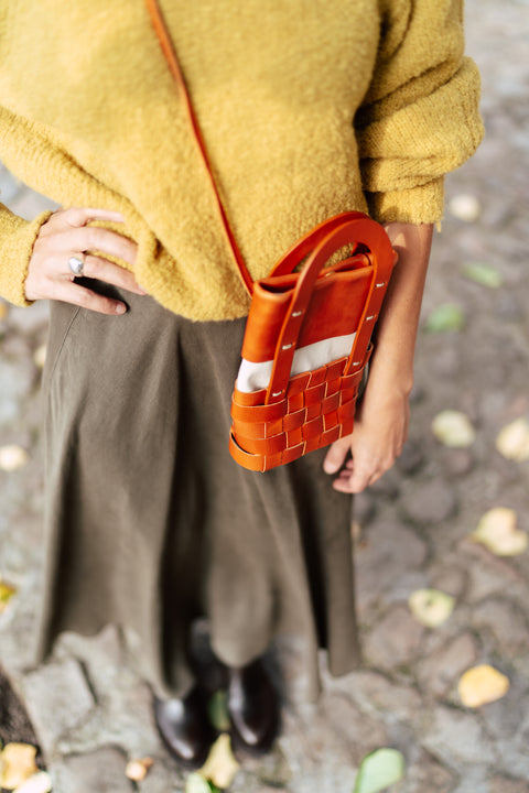 Mimbre bag - hazelnut (S)