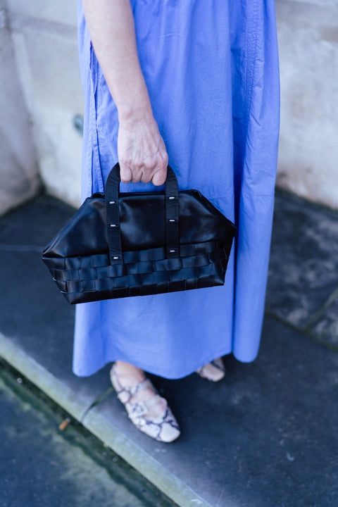 Mimbre trapecio bag - black