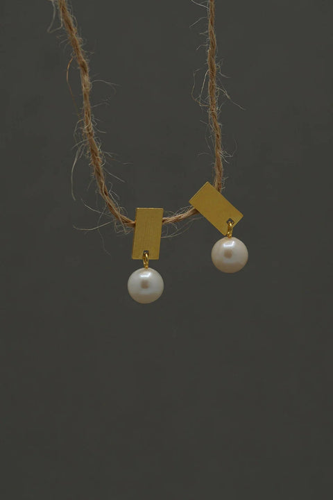 Mini Pearl Earrings (paar) - verguld