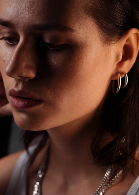 Bold Hoops n°3 (maxi, zilver)