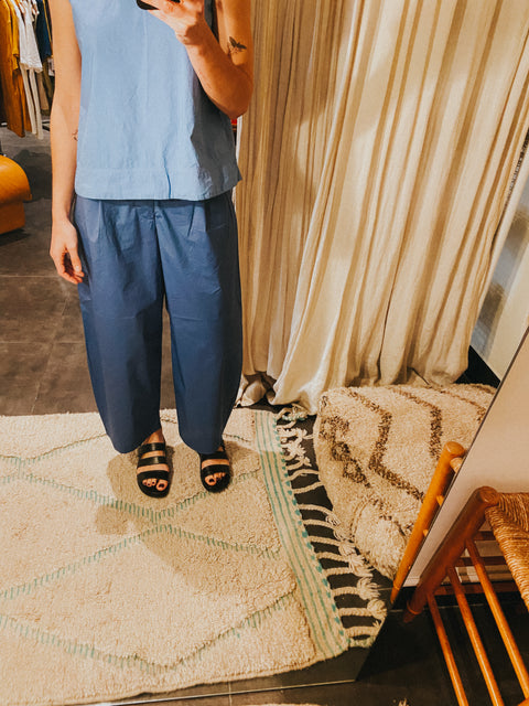 Broek 'O-pants' papertouch - dusty blue (limited edition)