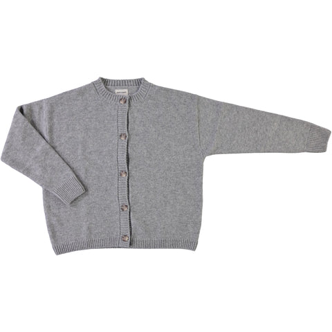 Cardigan uit wol - mist