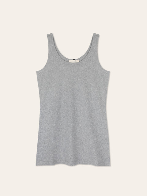 Fitted tanktop - grey melange