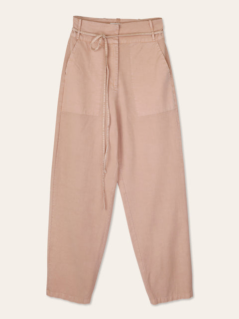 Wide woven pants - rose tan