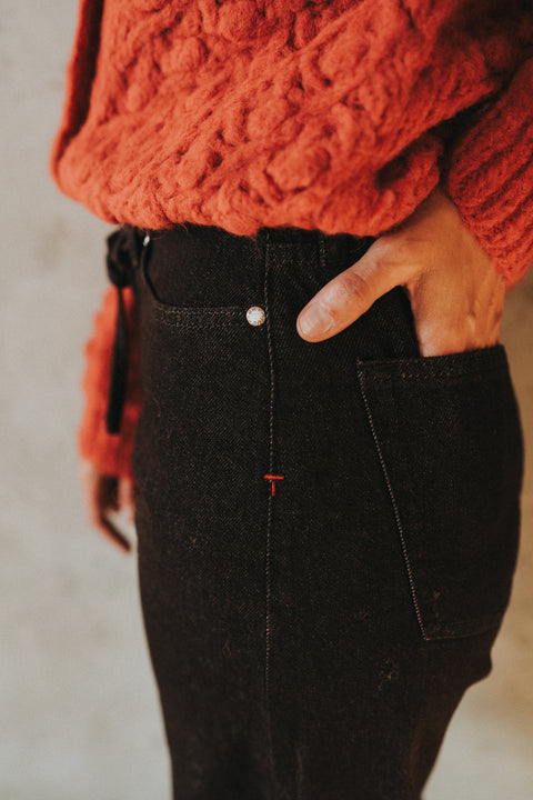 Coby knit fresa - dotted cardigan in rozerood