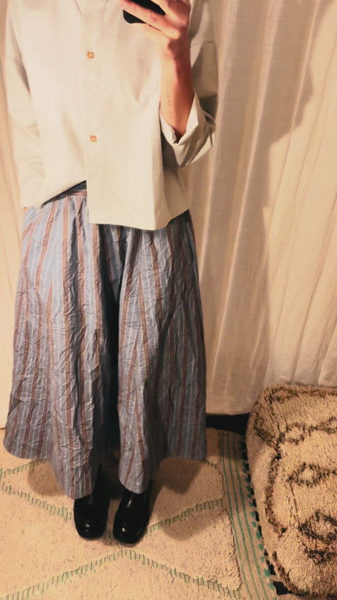 Pilar skirt melange stripe brown/blue