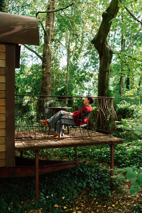 Round cardigan - Red