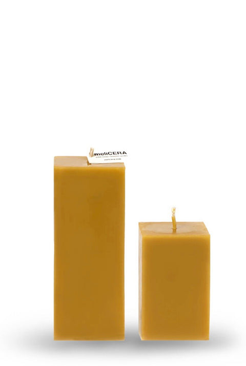 Set kaarsen uit bijenwas - cube duo