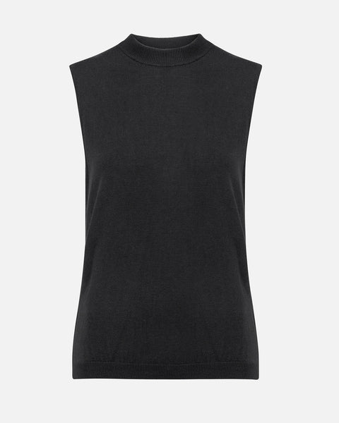 Spencer met open rug - black (L + XL)