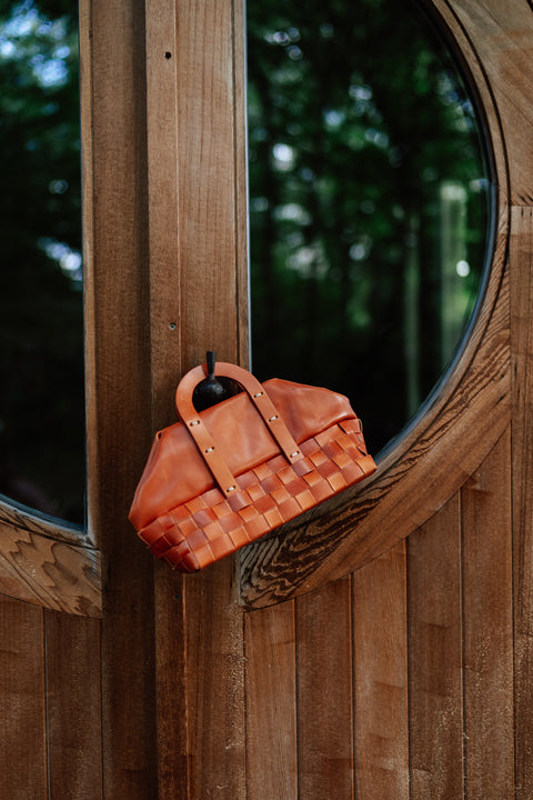 Mimbre trapecio bag - hazelnut