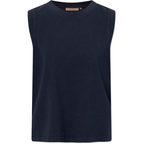 Mouwloze top 'Taina' light GMTD jersey - navy