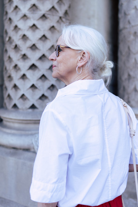 Hemdje 'Seren' GMTD poplin - white