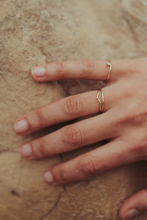 Ring Fée Clochette  (massief 18k goud)