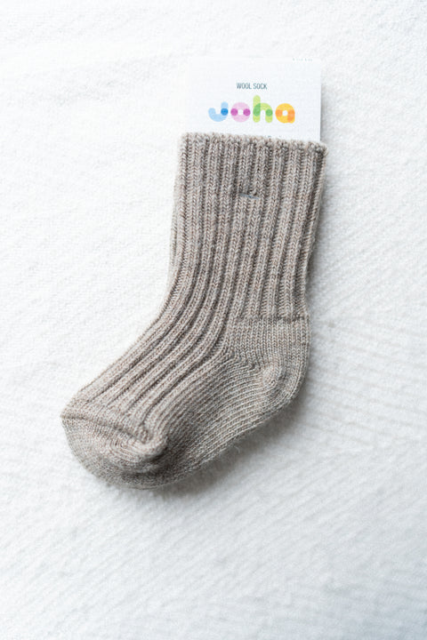 Wollen sokken - lichtbruin (tot 46)