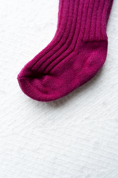 Wollen sokken - fuchsia (tot 42)