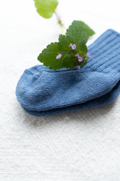 Wollen sokken - lichtblauw (tot 38)