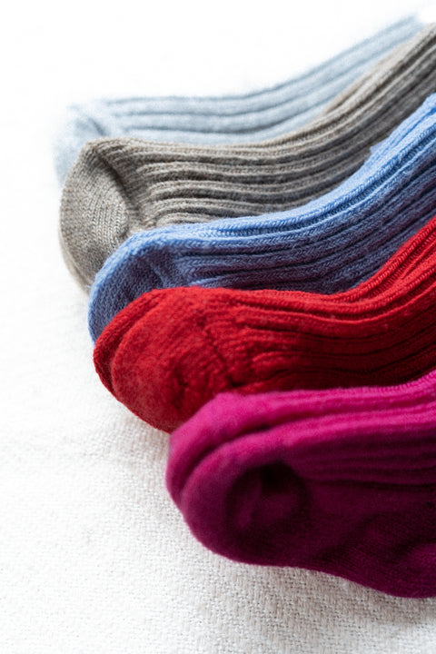 Wollen sokken - lichtblauw (tot 38)