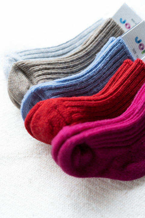 Wollen sokken - rood (tot 42)