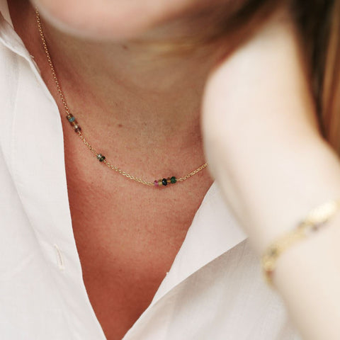 Necklace Uma multicolor (gold plated)