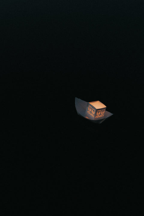 Lichtpuntjes: bootjes van papier