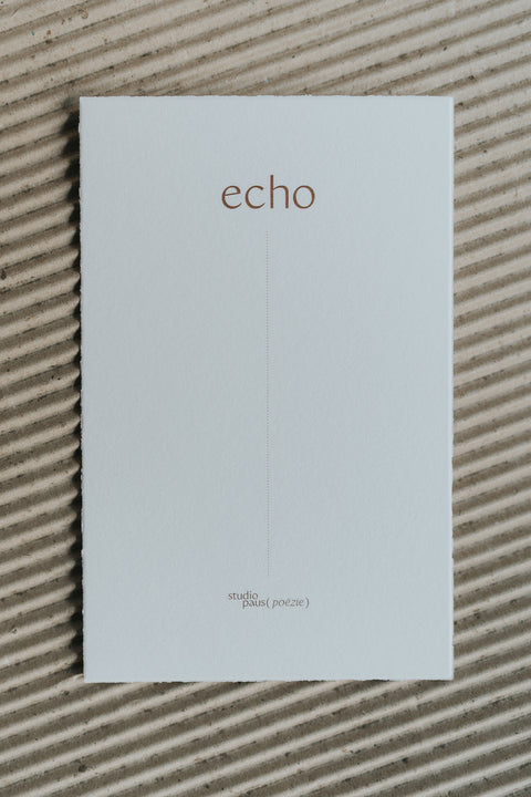 Echo, het juweel voor iedereen die iemand mist (verguld)