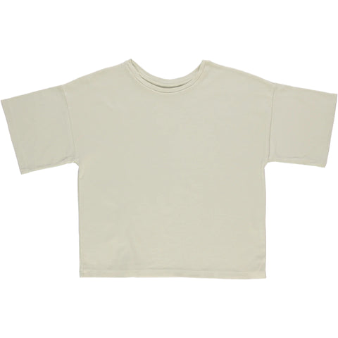 T-shirt met wijde mouwen uit biokatoen - almond milk